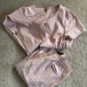 Jaanuu Blush Pink scrubs
